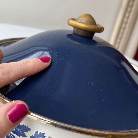 Vintage 1981 Asta Katja German Enamel Bakeware Dish Oak Leaf & Acorn - Picture 13 of 13